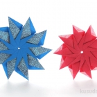 Modular Origami Stars (reverse side)