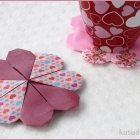 Origami Heart Coaster